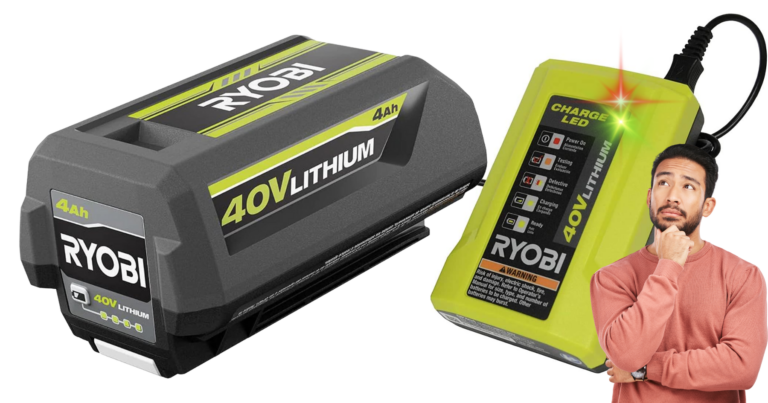 Ryobi 40v battery not charging