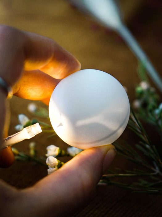 how to make ping pong ball lights