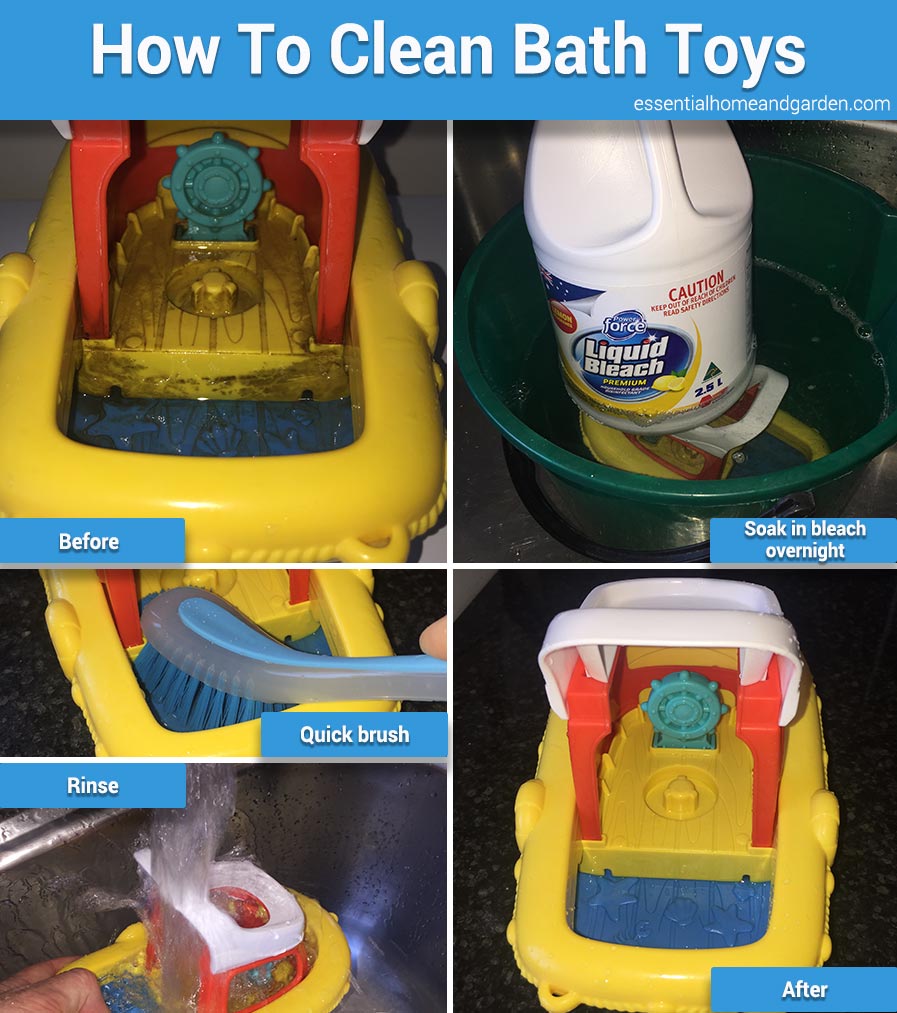 how to clean baby bath toys