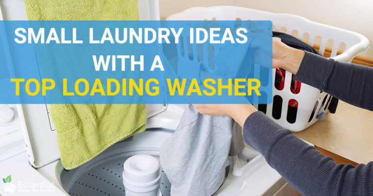 top loading washer in small laundry