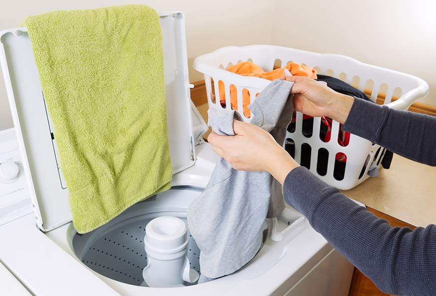 Small Laundry Room Ideas with a TopLoading Washer