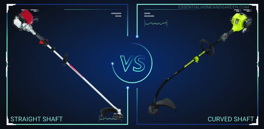 straight shaft vs curved shaft string trimmer