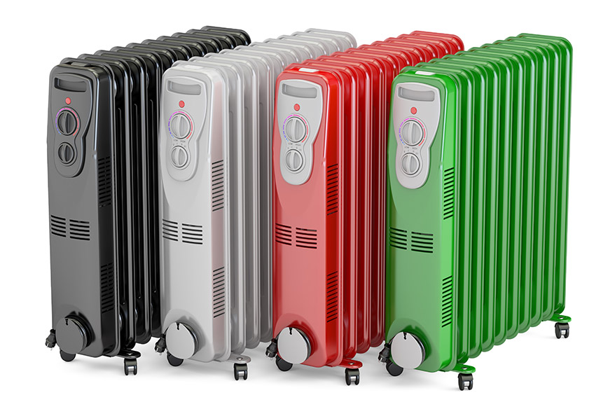 selection of oil filled heaters