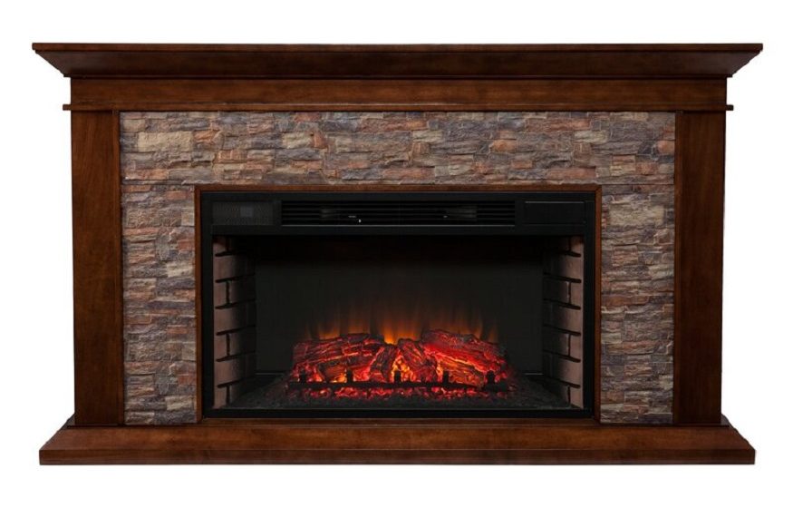 Darby Home Co. Trommald Simulated Electric Fireplace