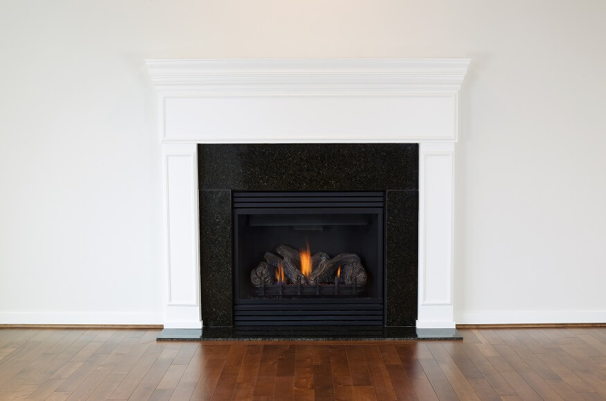 ventless gas fireplace