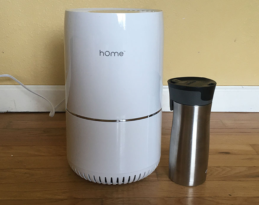 size comparison of hOmelabs purely awesome vs. mug
