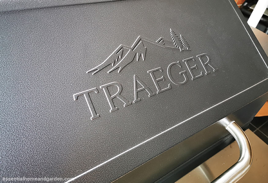 traeger logo on pellet grill
