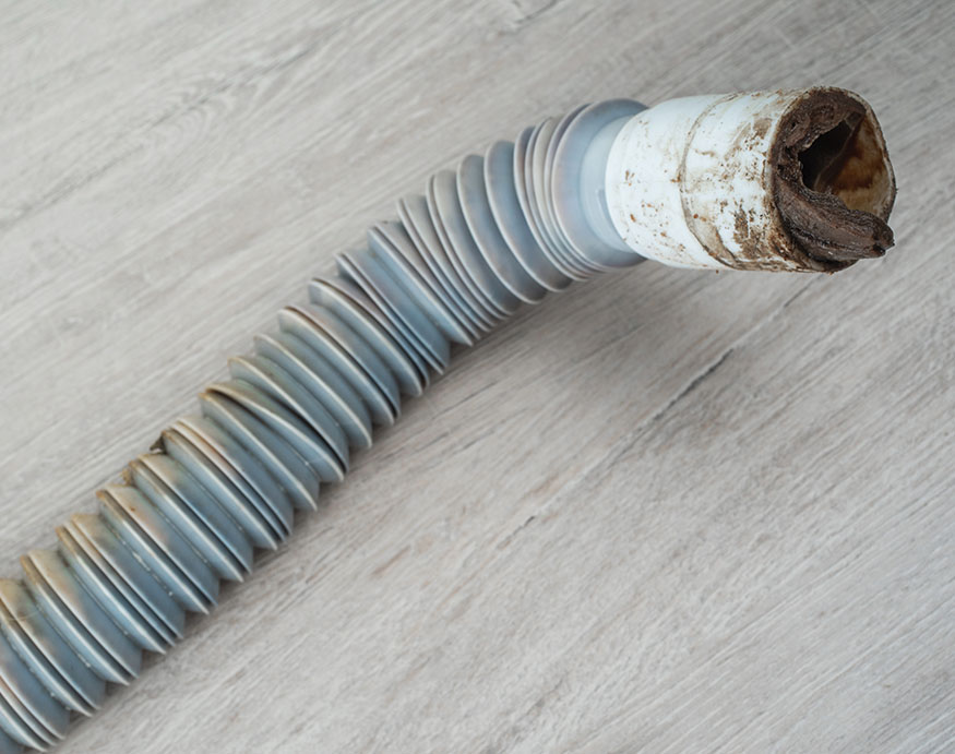 clogged dehumidifier drainage hose