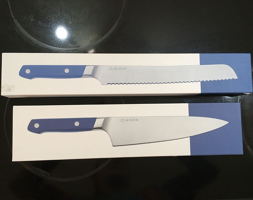 packaging of Misen knives