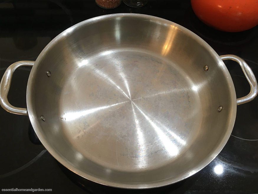 white spots on stainless steel cookware