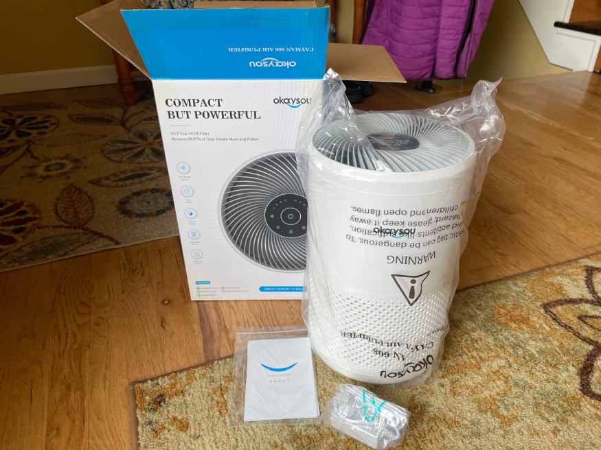 unboxing the Okaysou Cayman 608 Air Purifier