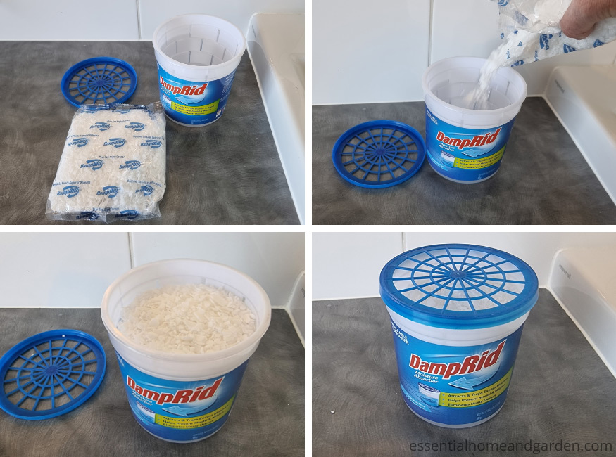 How to use a Damprid refillable moisture absorber