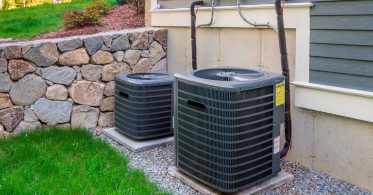 Outdoor units of an HVAC system