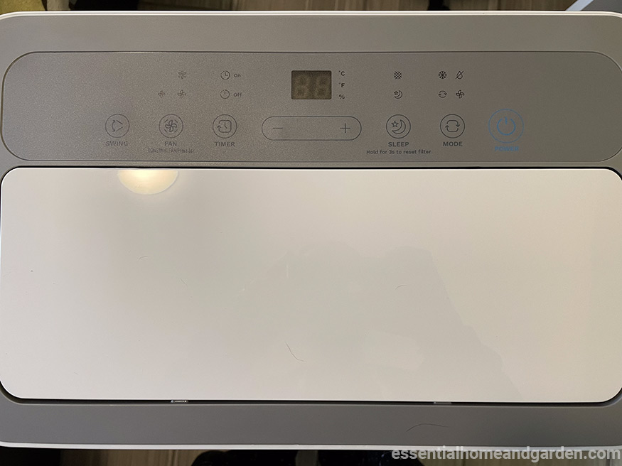 homelabs portable ac review - control panel