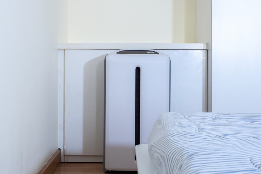 an air purifier in the bedroom