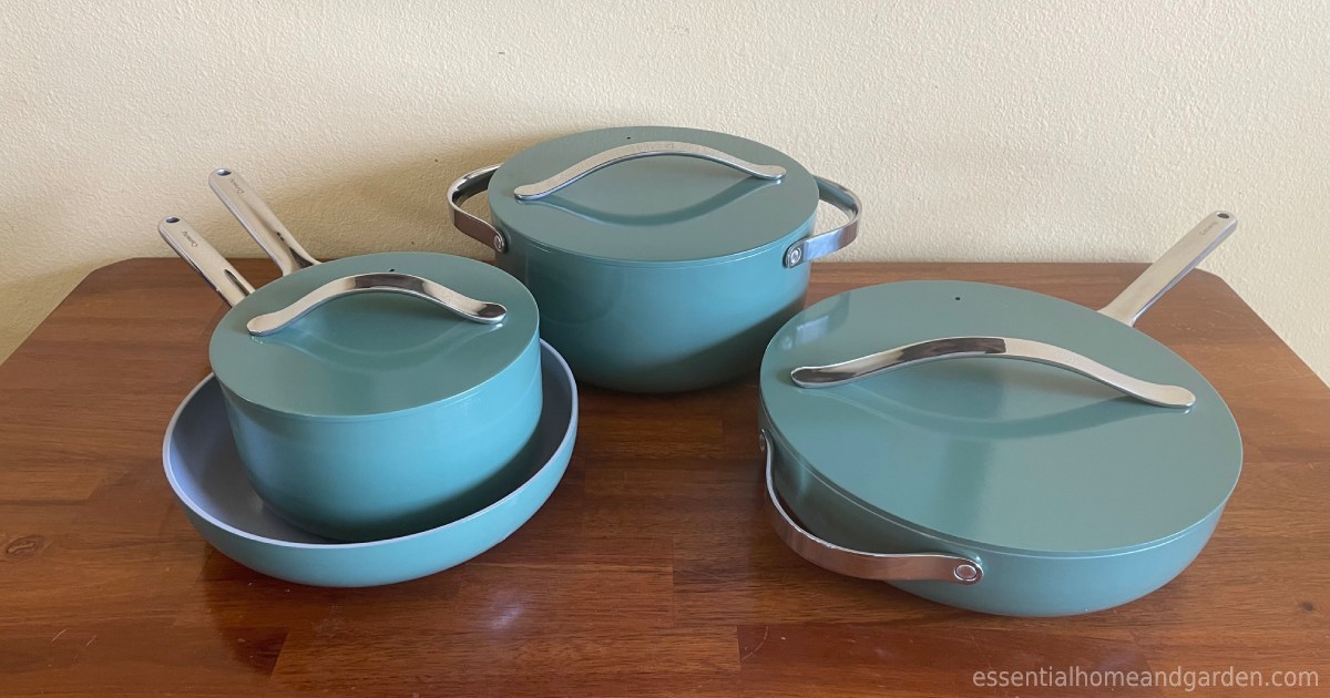 Carawary cookware set on a table