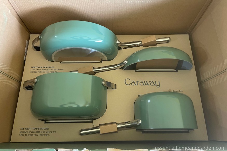 Caraway cookware’s packaging