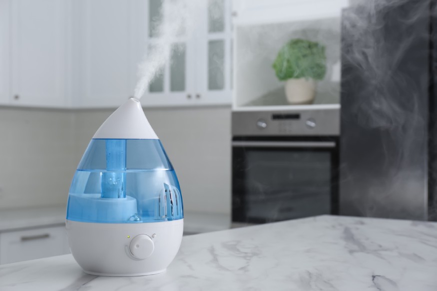 a humidifier on a kitchen countertop