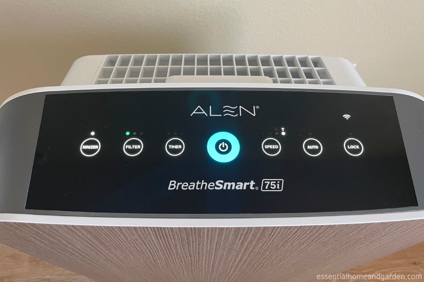 control panel of the Alen BreathSmart 75i Air Purifier