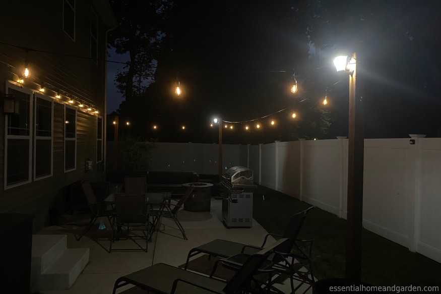 Linkind Solar Wall Lights Outdoor during nighttime