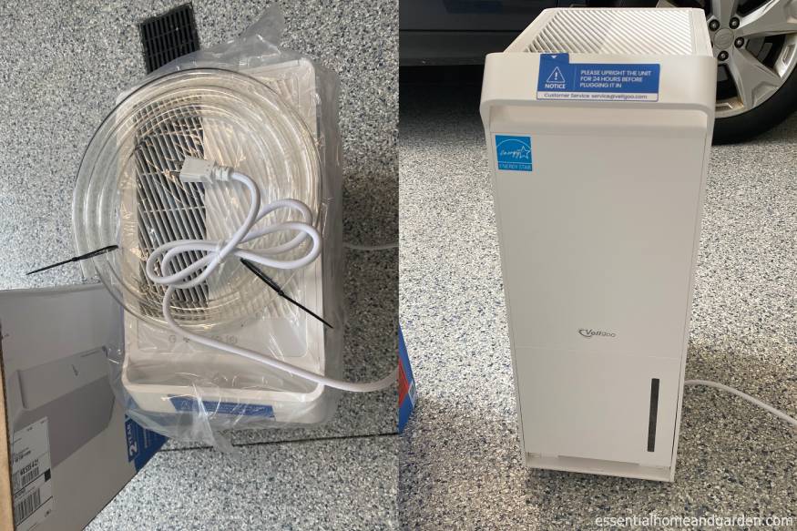 unboxed DryTank Dehumidifier and its inclusions
