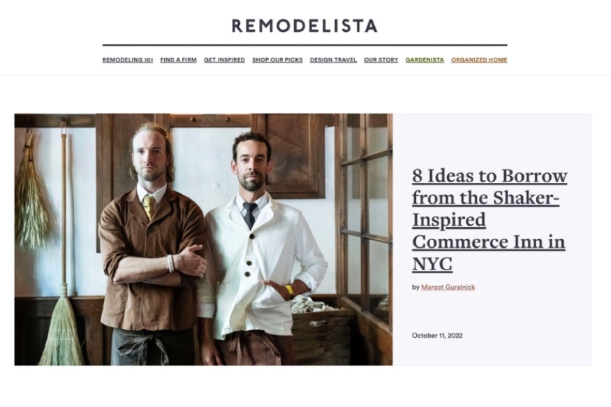screenshot of Remodelista's website. 