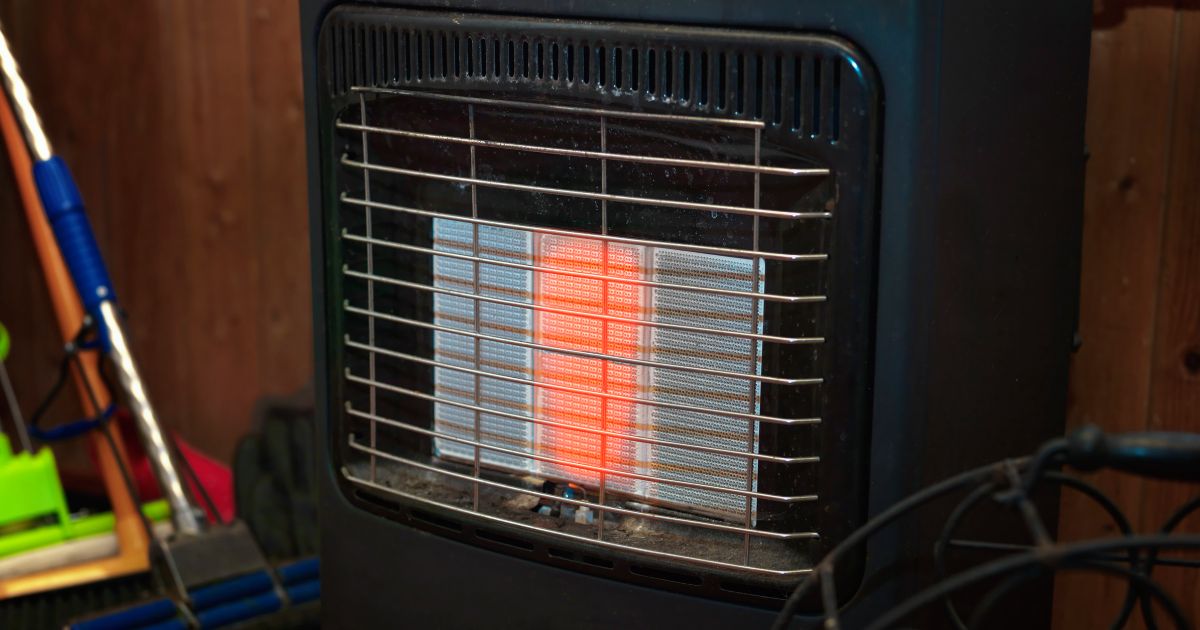 propane heater in the garage