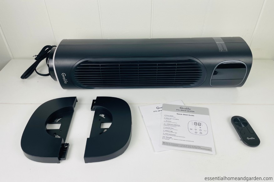 packaging inclusions of the Grelife 24” space heater