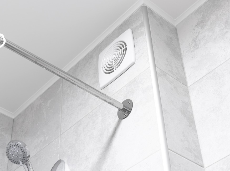 wall mount bathroom exhaust fan