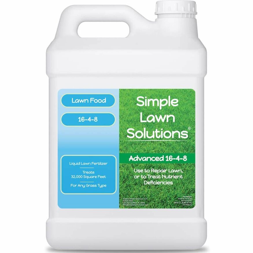 A gallon of simple lawn solutions.