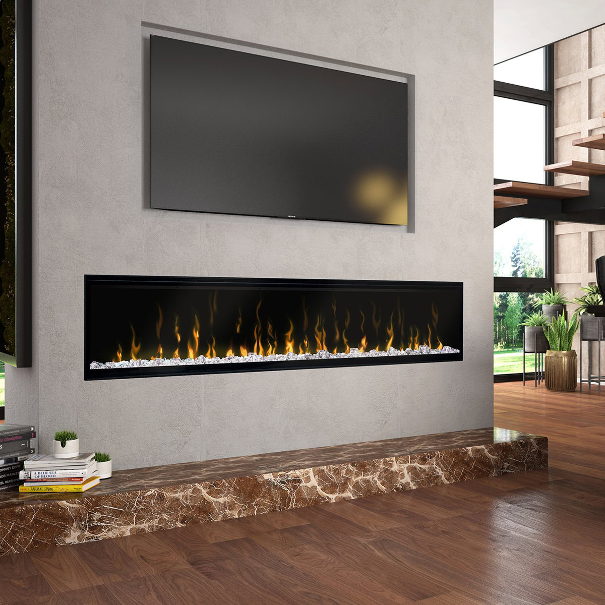 Dimplex IgniteXL Built-in Linear Electric Fireplace - Multi-Fire XD flame technology - 1,000 SQ FT & Reviews | Wayfair
