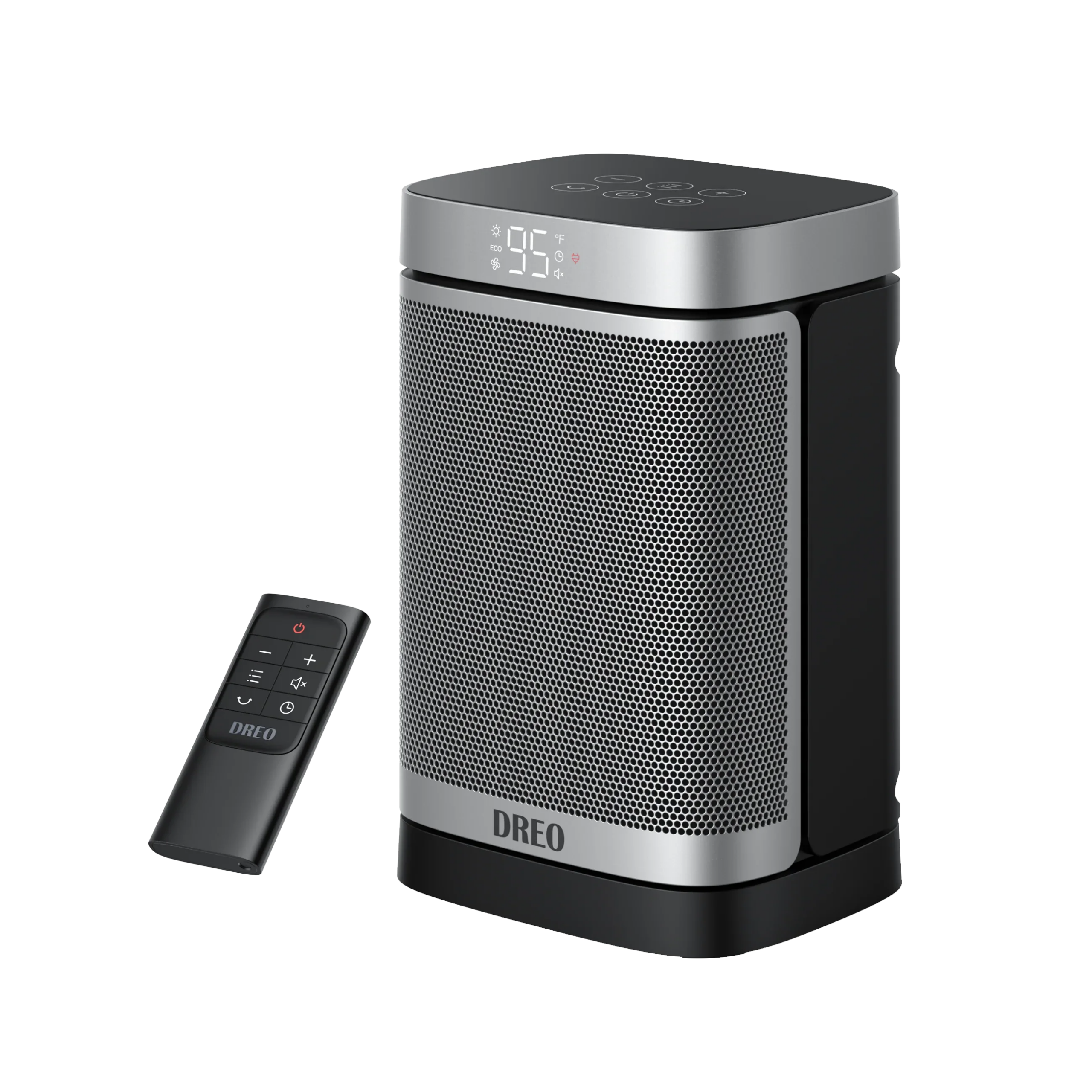 Dreo Atom One quiet ceramic space heater with remote